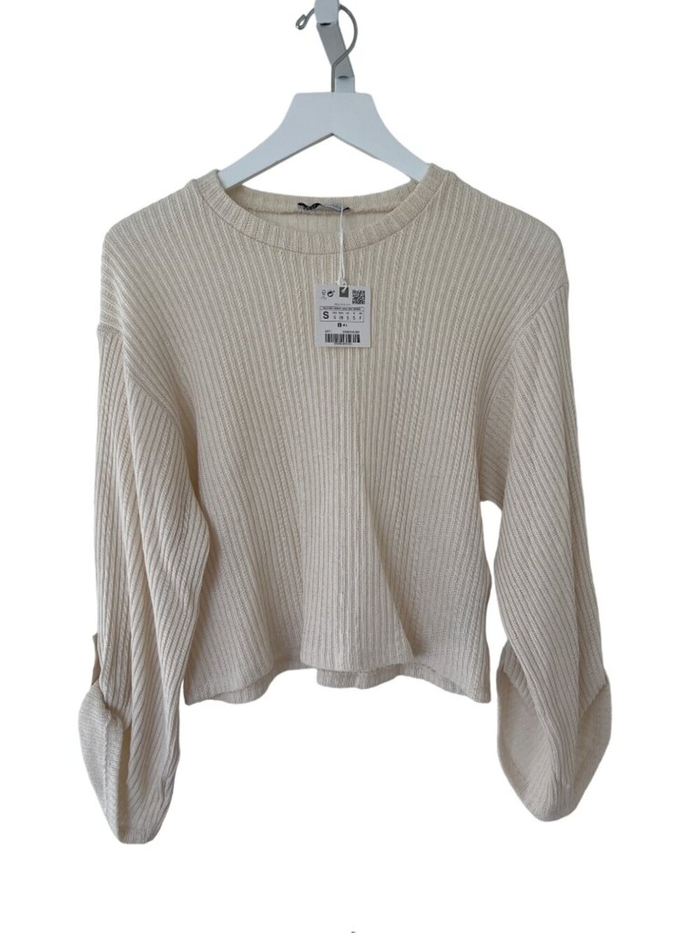 Zara Ivory Ribbed Knit Set - Picture 12 of 16